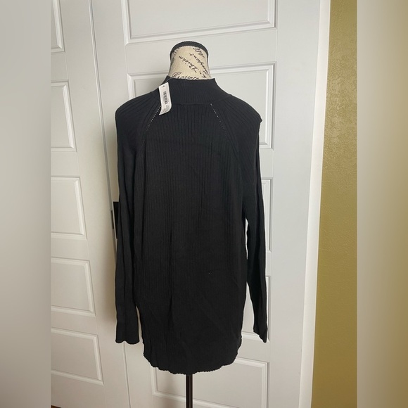 Chico's Cold-Shoulder Sydney Pullover Black - Picture 4 of 10